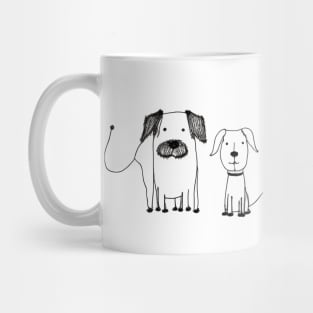 dog pets kids drawing Mug